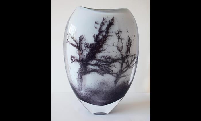 Winter Trees - blown glass